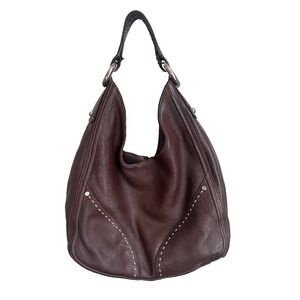 Francesco Biasia Dark Brown Soft Leather Handbag